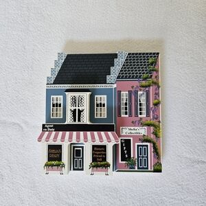 Shelia's Realty Miniature Building Landmark Shelf Sitter Christmas SIGNED 1995